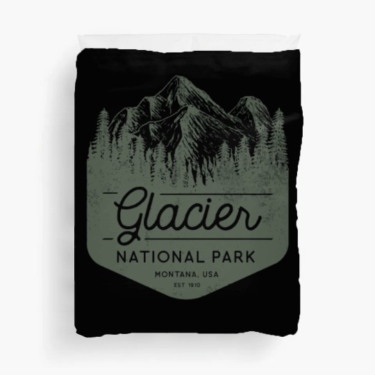 Glacier National Park Hiking Montana Duvet Covers