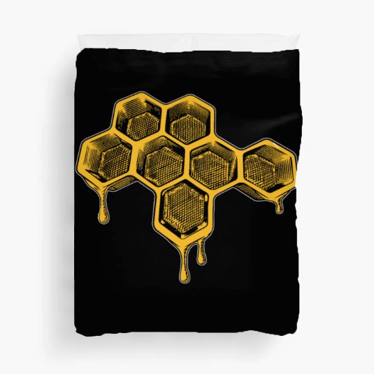 Bee and Honey Nature Lover - Honeycomb Beekeeper Duvet Covers
