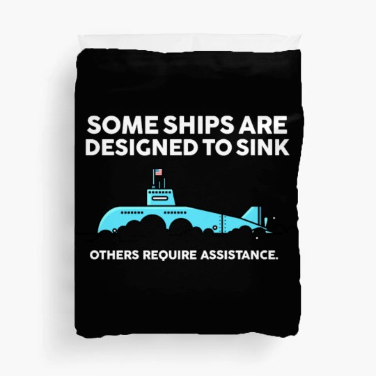 Military Submarine Veteran Gift US Submarine Sink Duvet Covers