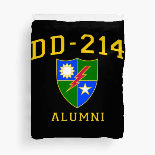 US Army Ranger Veteran DD214 Alumni Logo Insignia Duvet Covers