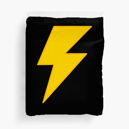 yellow lightning bolt Duvet Covers