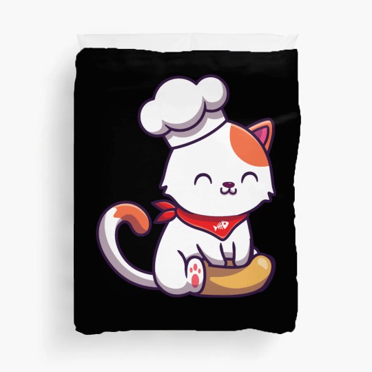 Chef Cute Cat Baking Duvet Covers