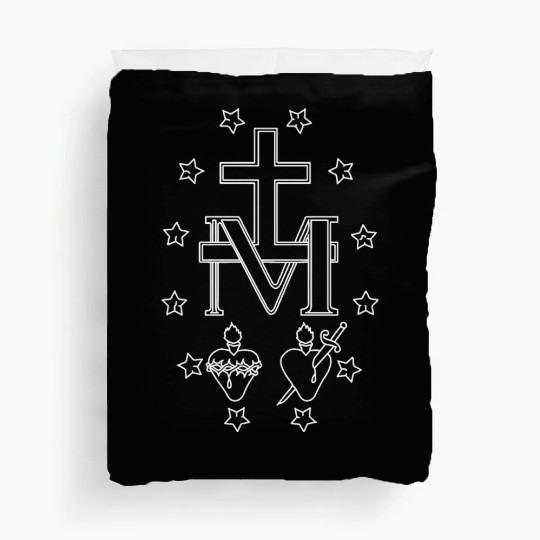 Miraculous Medal, Medal of Our Lady of Grace Duvet Covers
