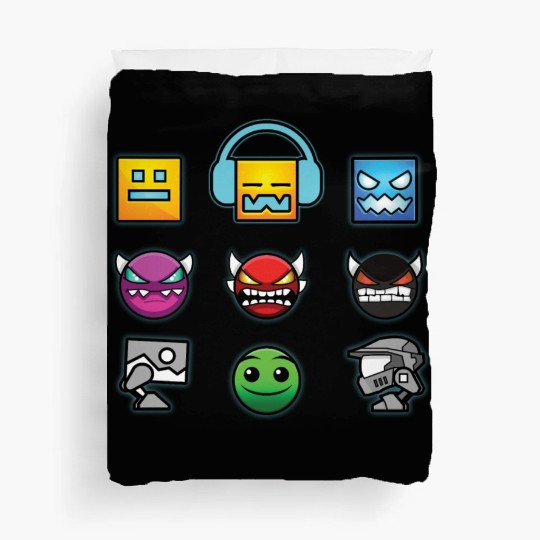 geometry dash insane Duvet Covers