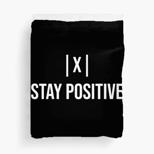 Stay Positive with absolute value Duvet Covers