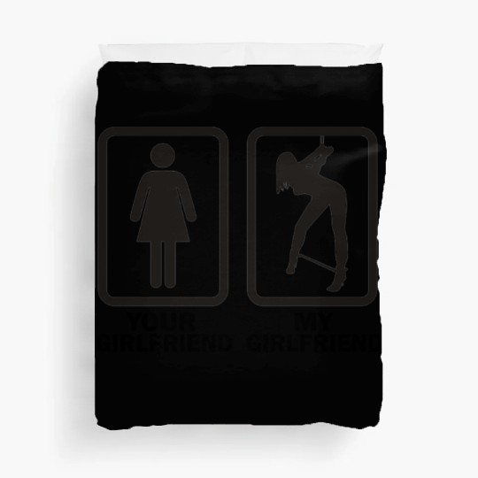 your girlfriend vs my girlfriend funny bdsm Duvet Covers