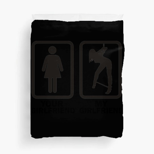 your girlfriend vs my girlfriend funny bdsm Duvet Covers