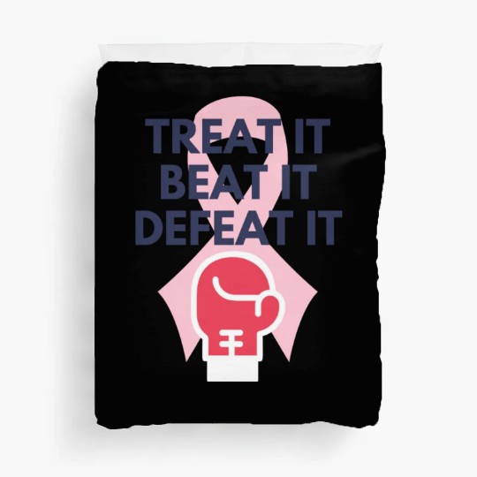 Stronger Than Cancer Beat The Cancer Duvet Covers