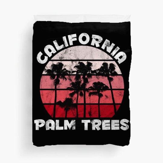 California Palm Trees Malibu Duvet Covers