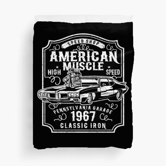 American Muscle Car Classic High Speed Duvet Covers