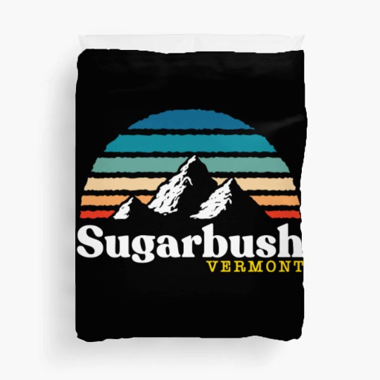 Sugarbush Vermont Usa Ski Resort 1980S Retro Duvet Covers