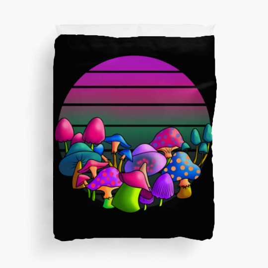 de and Seek Challenge Accepted Fungi Mushroom Duvet Covers