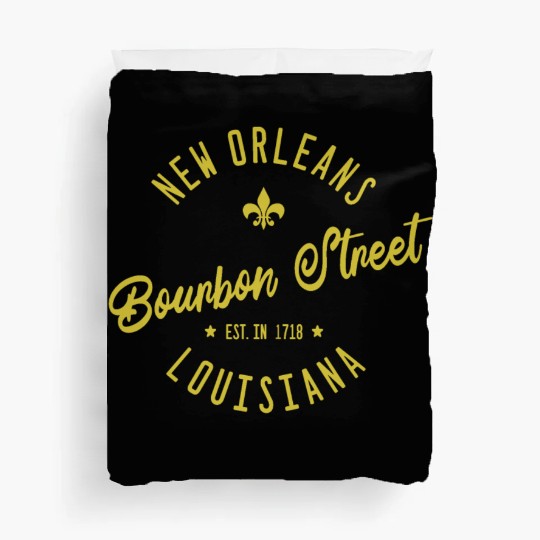 New Orleans Bourbon Street Jazz Duvet Covers