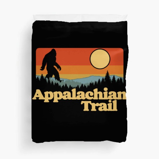 Appalachian Trail Bigfoot Outdoor Lover Vintage 80 Duvet Covers