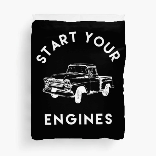 Start Your Engines Mechanic Duvet Covers | Gift For