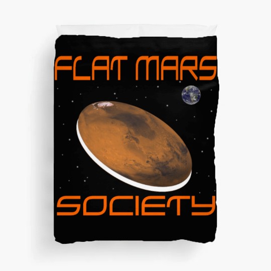 Flat Mars Society Duvet Covers