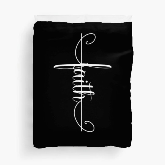 Faith Christian Cross Bible Jesus Christian John 3 Duvet Covers