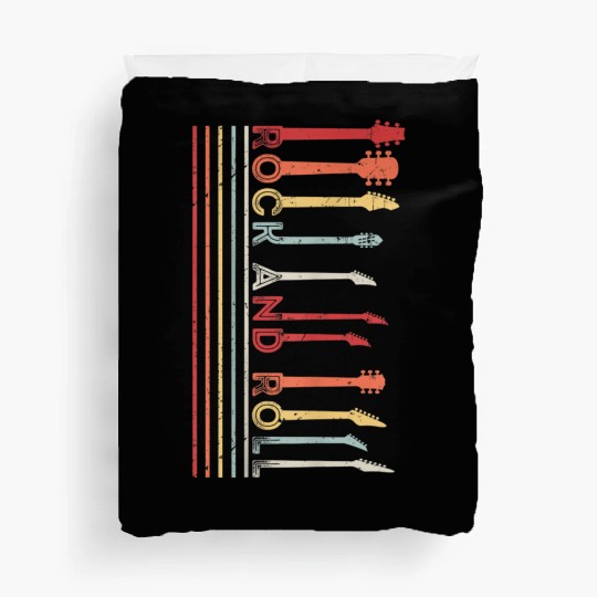 Classic Rock And Roll Vintage Duvet Covers Concert Band