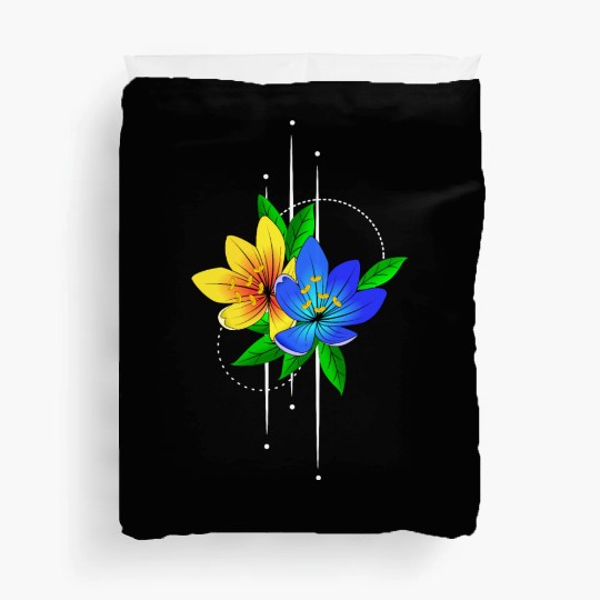 Lily flowers planting garden Duvet Covers