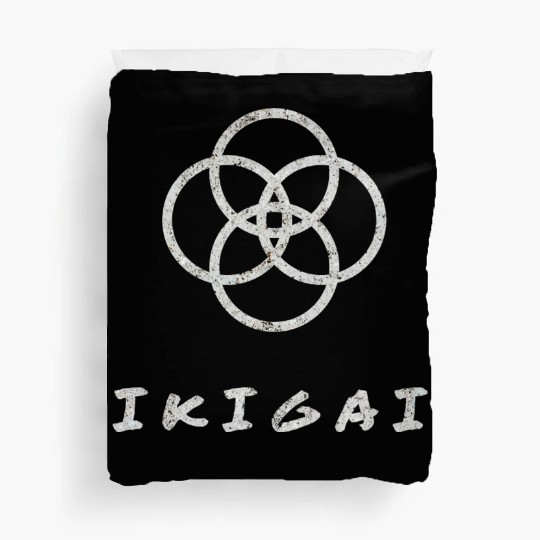 IKIGAI - japanese wisdom - sense of life Duvet Covers