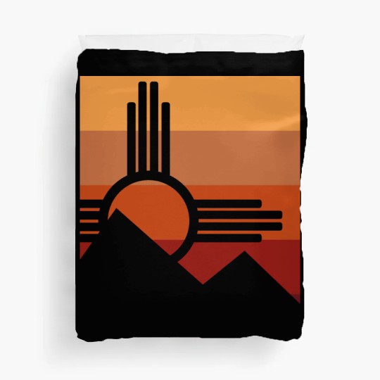 Zia Sun New Mexico Zia Mountains Duvet Covers
