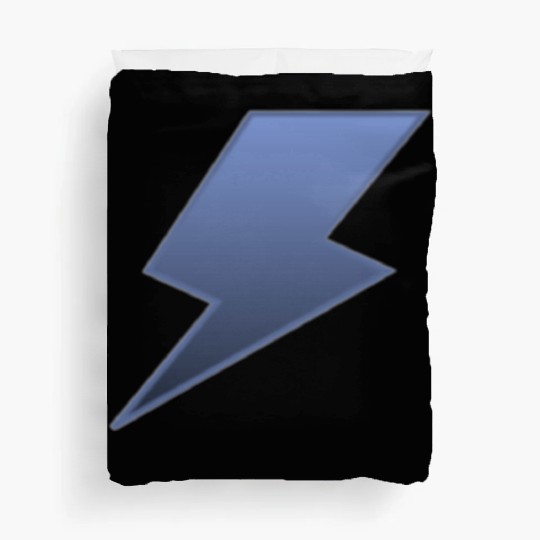 lightning bolt blue Duvet Covers