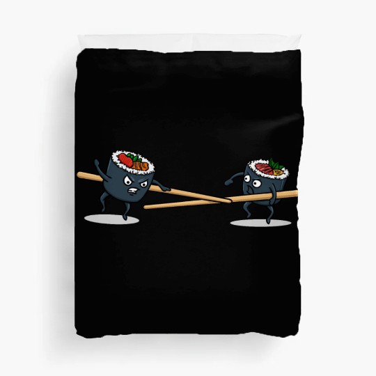 Japanese Cuisine Rice Sushi Meal Sticks Duvet Covers