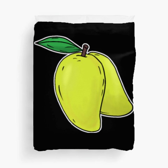 Mango hand drawn fruits summer Duvet Covers