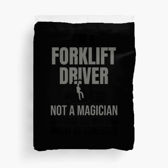 Forklift Driver Gift | Forklift Operator Warehouse Duvet Covers
