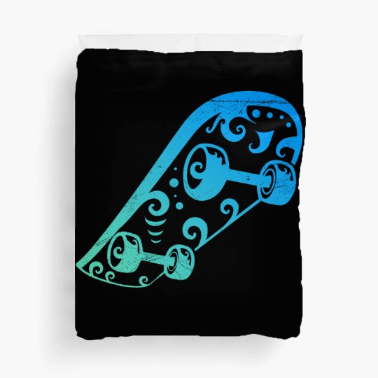 Maori Skateboard Lover T Tattoo Gift Idea Duvet Covers