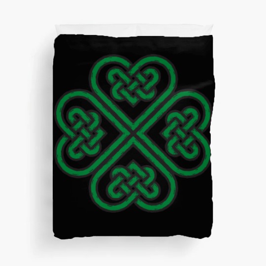 Irish Celtic Knot Shamrock Heart St Patricks Day Duvet Covers