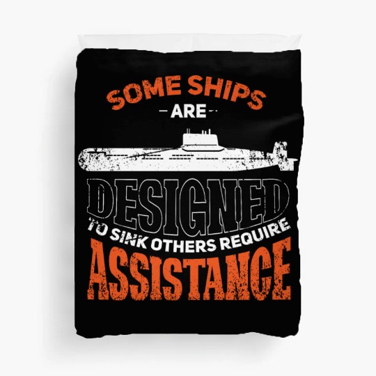 Military Submarine Veteran Gift US Submarine Sink Duvet Covers