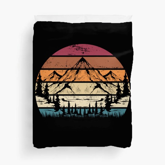 Mountains Mountaineering Hiking Duvet Covers