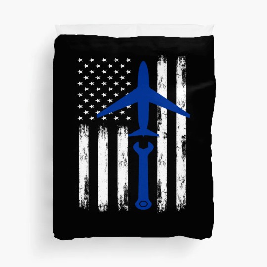 USA Tools Aircraft Mechanic Duvet Covers