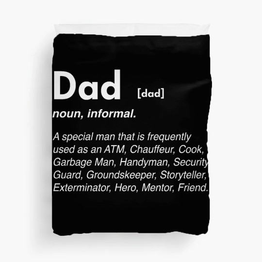 Funny dad definition Duvet Covers