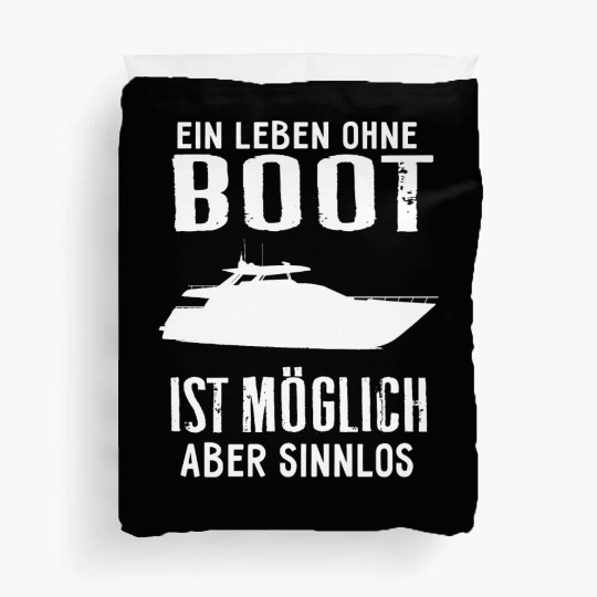 Life boat gift sailor sailboat yacht club Duvet Covers