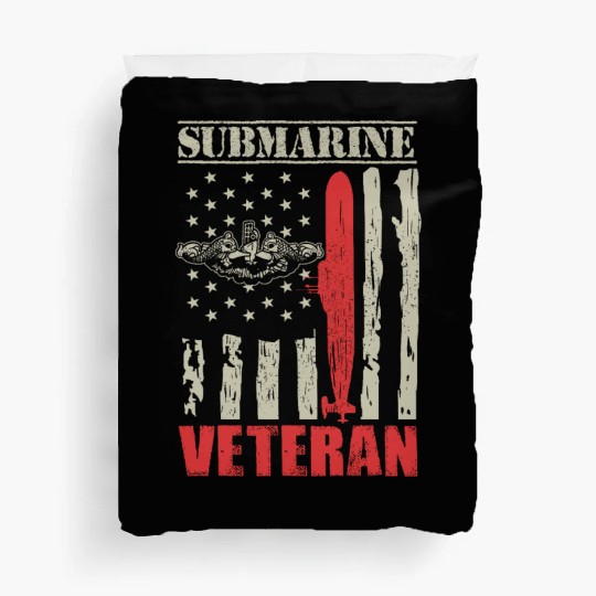 US Military Submarine Gift For A Veteran Duvet Covers