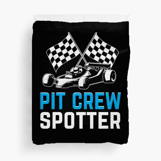 Pit Crew Spotter Race Car Racing Duvet Covers