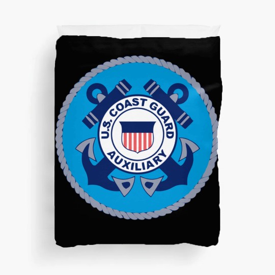 Us Coast Guard Auxiliary Homeland Security Patch Duvet Covers