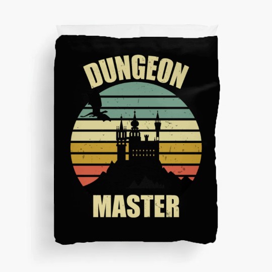 Dungeon Master - Bez I'm DM Smiles Retro Dragon Duvet Covers