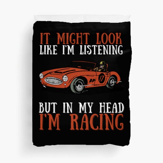 Racing Race Car Driver And Muscle Car Duvet Covers