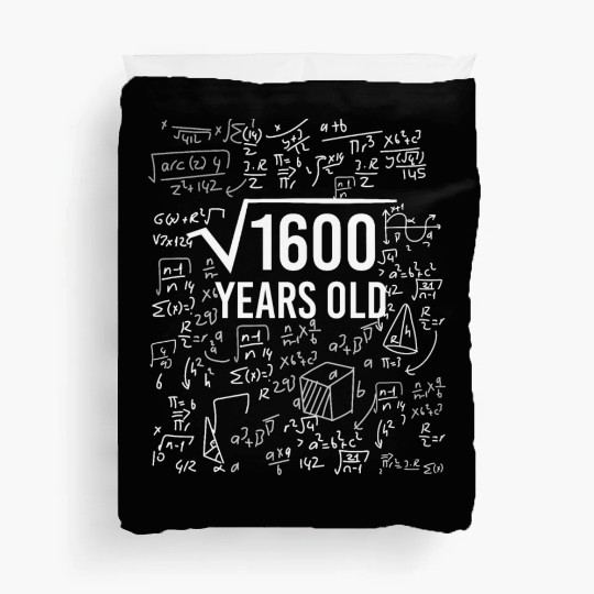 40th birthday math gift idea Duvet Covers