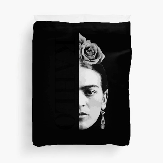 Frida Kahlo Split Portrait Gift Duvet Covers