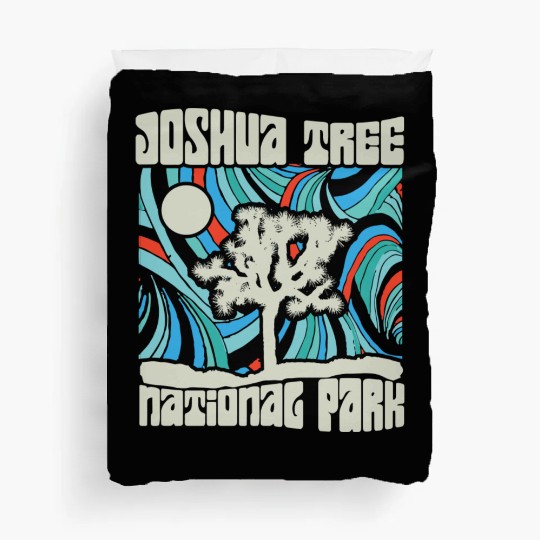 Joshua Tree National Park Retro Psychedelic 60S Ho Duvet Covers