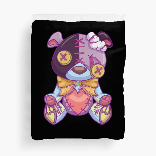 Pastel Goth Teddy Bear Japanese Anime Kawaii Duvet Covers