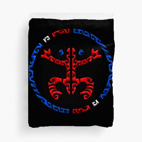 Puerto Rico Coqui Frog Taino Boricua Tribal Duvet Covers
