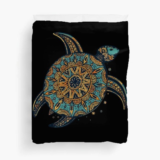 Tribal Hawaiian Sea Turtle Duvet Covers World Turtle