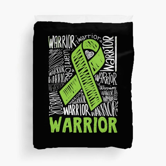 Non-Hodgkins Lymphoma Warrior Lime Green Awareness Duvet Covers