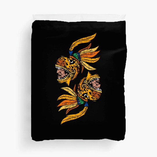 Aztec Warior Jaguar Maya Inca Culture Duvet Covers