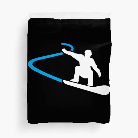 snowboarder snowboarding snowboard Duvet Covers